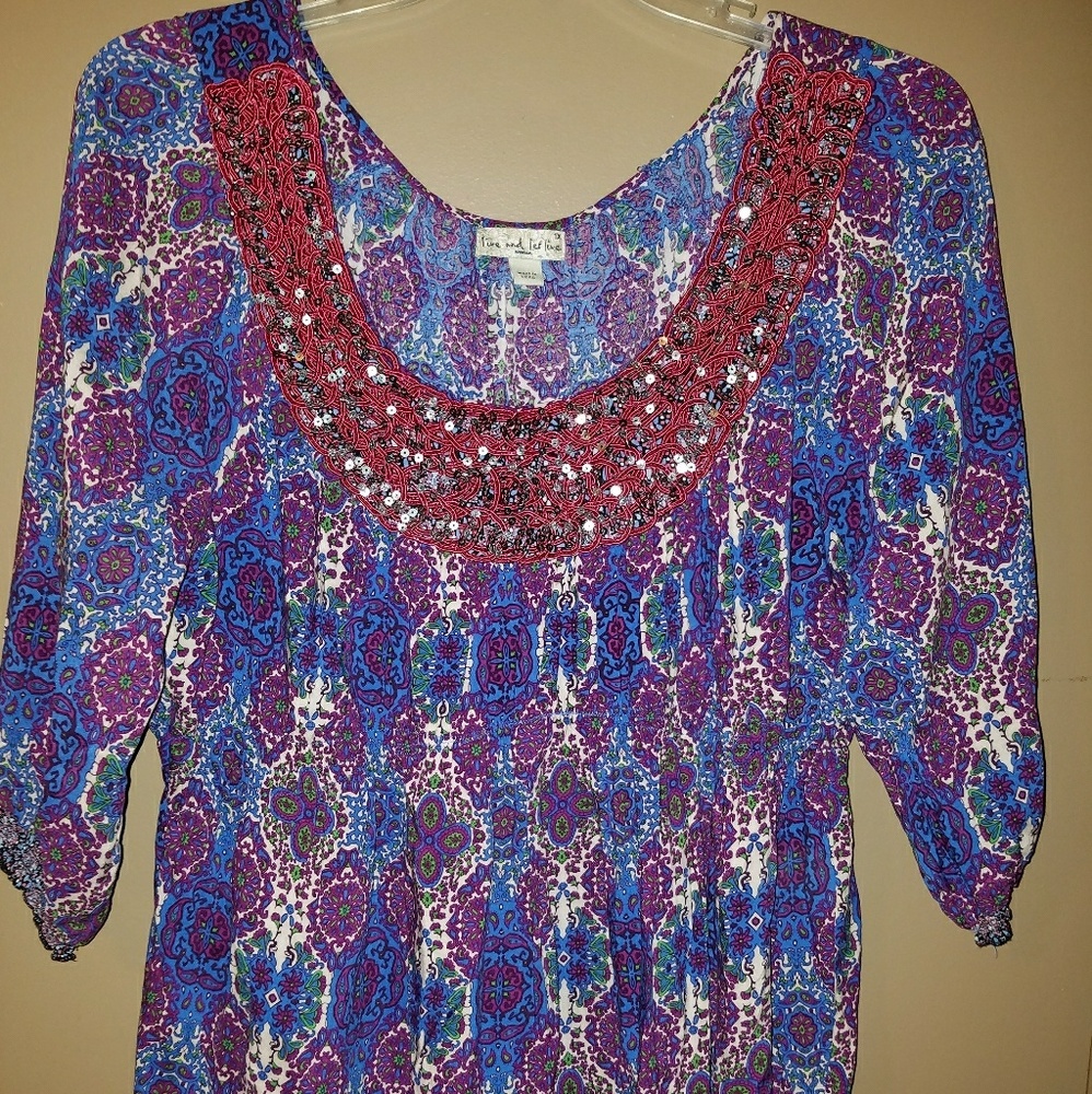 💲5/$25💲Live and Let Live Ladies Blouse Size 1X